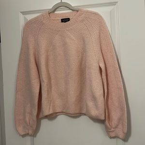 topshop pale pink sweater